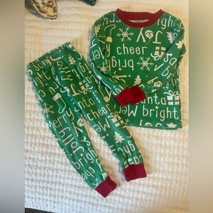 Carter's Green and Red Kids Pajama Set